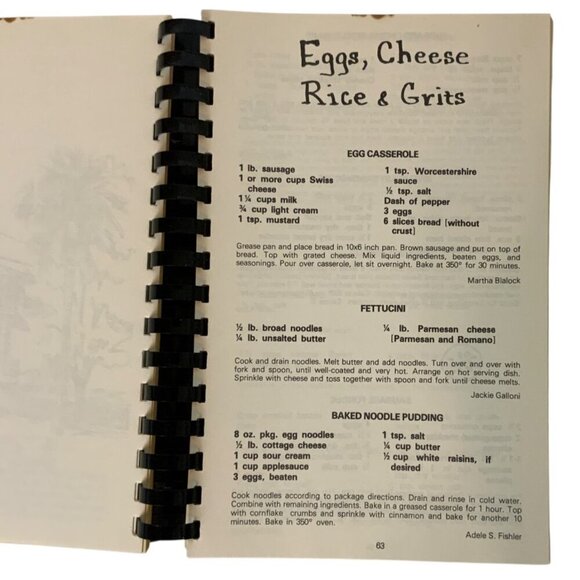 Vintage 1979 Centre St Cookery Spiral-Bound Cookbook By Magnolia Garden Club - Picture 5 of 10